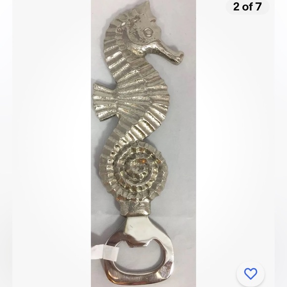 New Silver Metal Seahorse Bottle Opener - Picture 8 of 8